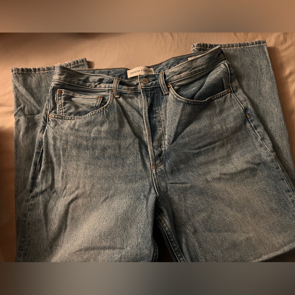 Denim Forum Boyfriend High Rise Loose Jeans